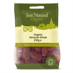 Organic Almonds Whole 250g