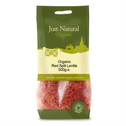 Organic Red Split Lentils 500g