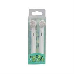 Cabezales de repuesto Buzzy Brush para cepillo de dientes eléctrico: paquete de 2 (pedir por separado o 8 para el exterior minorista)