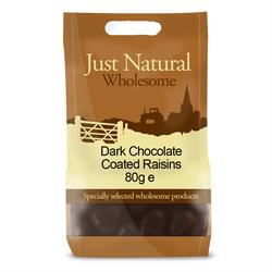 Dark Chocolate Coated Raisins 80g