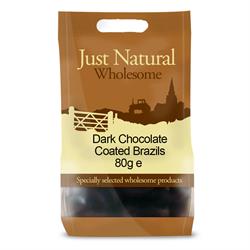 Dark Chocolate Coated Brazils 80g