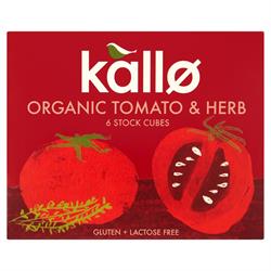 Cubes de bouillon de tomates et herbes bio 66g (commander en simple ou 15 pour le commerce extérieur)
