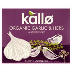 Organic Garlic & Herb Stock Cubes 66g (order in singles or 15 for trade outer)