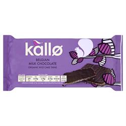 Organic Thin Slice Milk Chocolate Rice Cakes 90g (order in singles or 16 for trade outer)