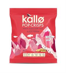 Pop-Crisps Sal rosa del Himalaya y pimienta negra 20 g (pedir por separado o 12 para el comercio exterior)