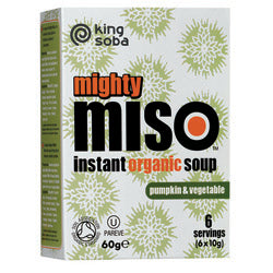 Org Miso Soup with Pumpkin & Veg 60g (order in singles or 10 for trade outer)
