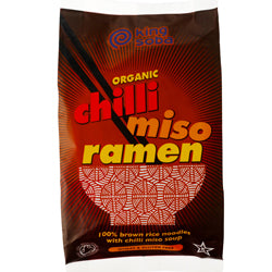 Org Chilli Miso Ramen 80 גרם (להזמין ביחידים או 10 עבור טרייד חיצוני)