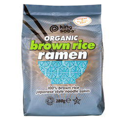 Org 4 Pack Brown Rice Ramen Noodles 280g