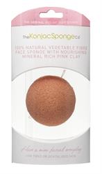 Premium Konjac Face Sponge Pink Clay 1 Sponge (order in singles or 6 for retail outer)