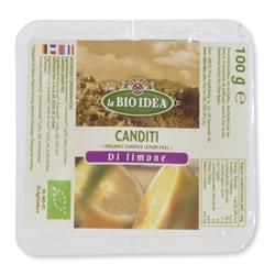 Écorces de Citron Bio de Sicile Confites 100g (commander en simple ou 8 pour le commerce extérieur)