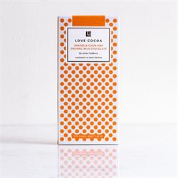 Chocolat au lait Orange &amp; Plumes Bio 37% 80g (commander en simple ou 12 pour l'extérieur au détail)