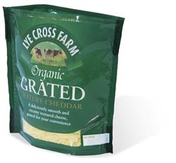 Organic Grated Mature Cheddar 180g (order in singles or 10 for trade outer)