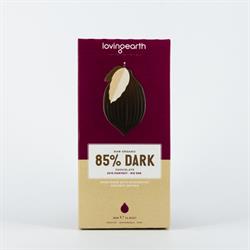 85% ダークチョコレート 80g (単品​​またはトレードアウターの場合は 11 個で注文)