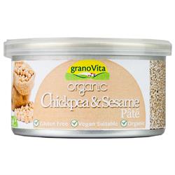 Organic Chickpea and Sesame Pate 125g (order in singles or 12 for retail outer)
