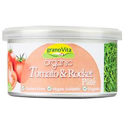 Økologisk grøntsagspostej med tomat og rucola (bestilles i singler eller 12 for detail ydre)
