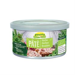 Paté de hierbas vegano orgánico - Sin aceite de palma 125 g (pedir por separado o 12 para el comercio exterior)