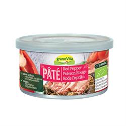 Paté de pimiento rojo orgánico - Sin aceite de palma 125 g (pedir por separado o 12 para el comercio exterior)
