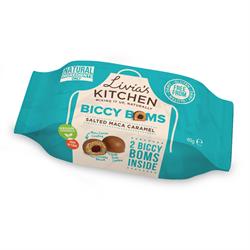 Salted Maca Caramel Biccy Boms 40g (order in singles or 12 for trade outer)