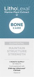 LithoLexal Bone Care ELEMENTAL 60 Comprimés (commander en simple ou 12 pour le commerce extérieur)
