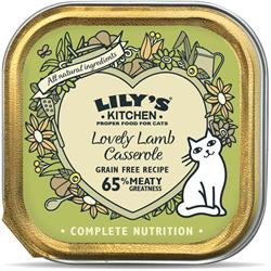 Lily's Kitchen Lovely Lamb Casserole สำหรับแมว 85g (สั่งเป็นชิ้นเดี่ยวหรือ 19 ชิ้นเพื่อค้าขายข้างนอก)