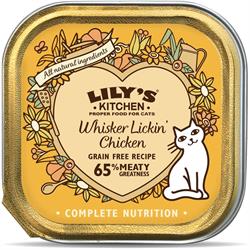 बिल्लियों के लिए लिलीज़ किचन व्हिस्कर लिकिन चिकन 85 ग्राम (एकल में ऑर्डर करें या बाहरी व्यापार के लिए 19)