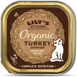 Lily's Kitchen Økologisk kalkunmiddag til katte 85g (bestil i singler eller 19 for bytte ydre)