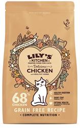 Lily's Kitchen Deilig kyllingtørrfôr for katter 800g (bestilles i single eller 4 for bytte ytre)