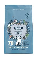 Lily's Kitchen Fabulous Fish Tørrfôr for katter 200g (bestill i single eller 8 for bytte ytre)