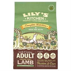 Droogvoer voor volwassen lamsvlees 1kg (bestellen per stuk of 4 voor ruil buiten)