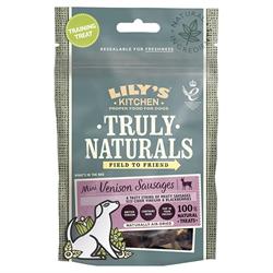 Truly Naturals Venison Sausage 60g (order in multiples of 3 or 12 for trade outer)