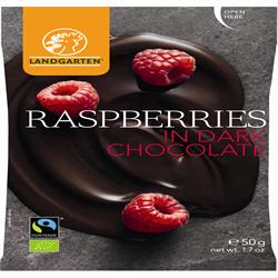 Raspberries in Dark Chocolate 50g (order 10 for retail outer)