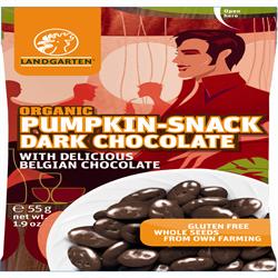 Pumpkin Snack Chocolat Noir 50g (commandez-en 10 pour l'extérieur au détail)