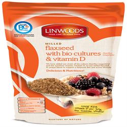 Leinsamen-Probiotikum und Vitamin D 360 g (einzeln bestellen oder 12 für den Außenhandel)
