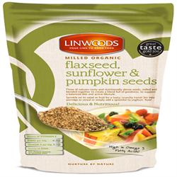 Milled Organic Flaxseed Sunflower & Pumpkin 200g (order in singles or 12 for trade outer)