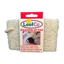 LoofCo Washing-Up Pad made from loofah biodegradable plastic free (order 8 for retail outer)