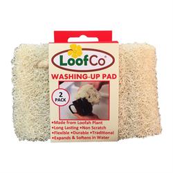 Almohadillas lavavajillas LoofCo x 2 biodegradables sin plástico (pida 6 para el exterior comercial)