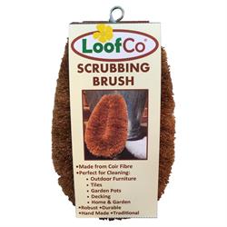 LoofCo Scrubbing Brush coir fibre plastic free (order 3 for retail outer)
