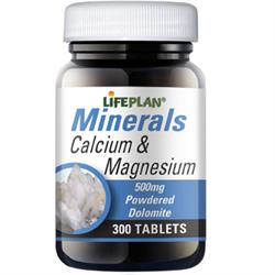 Calcio y Magnesio (Dolomita) 500 mg 300 comprimidos