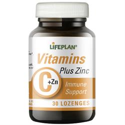 C-vitamin og zink 30 sugetabletter