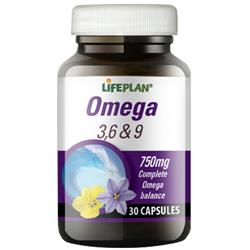 60% KORTING op Omega 369 750 mg 30 capsules
