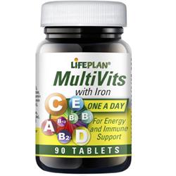 Multivitaminer & jern 90 tabletter