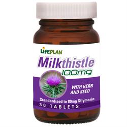 Milk Thistle Extract 30 แท็บ (สั่งเดี่ยวหรือ 12 เม็ดเพื่อค้าขายนอก)