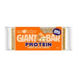 Ma Baker Giant Protein Flapjack - Burro di arachidi (ordinarne 20 per la confezione esterna al dettaglio)