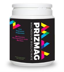 PrizMAG Pure Magnesium Bisglycinate 120 כמוסות (להזמין ביחידים או 12 לטרייד חיצוני)