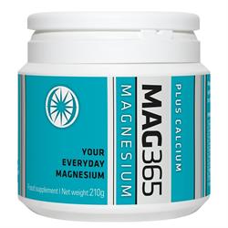 Supplément de magnésium MAG365 Plus Calcium 210g (commander en simple ou 48 pour le commerce extérieur)