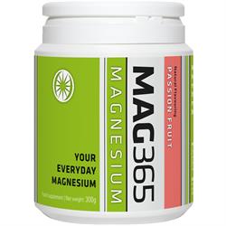 MAG365 Magnesium Supplement Passion Fruit 300g (bestill i single eller 24 for bytte ytre)