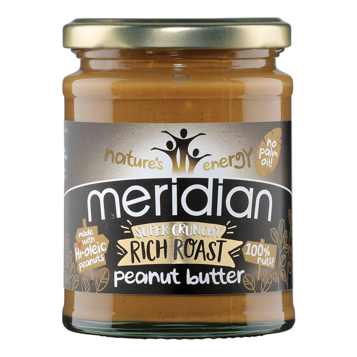 Meridian riche beurre de cacahuète rôti supercroquant, 280g