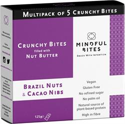 Bouchées croquantes : Multipack de noix du Brésil et de éclats de cacao (commander en simple ou 9 pour le commerce extérieur)