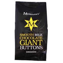 Organic Smooth Milk Chocolate Giant Buttons 180g (order in singles or 8 for trade outer)