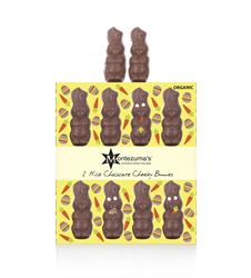 Cheeky Bunnies de chocolate con leche orgánico 90 g (pedir por separado o 10 para el comercio exterior)